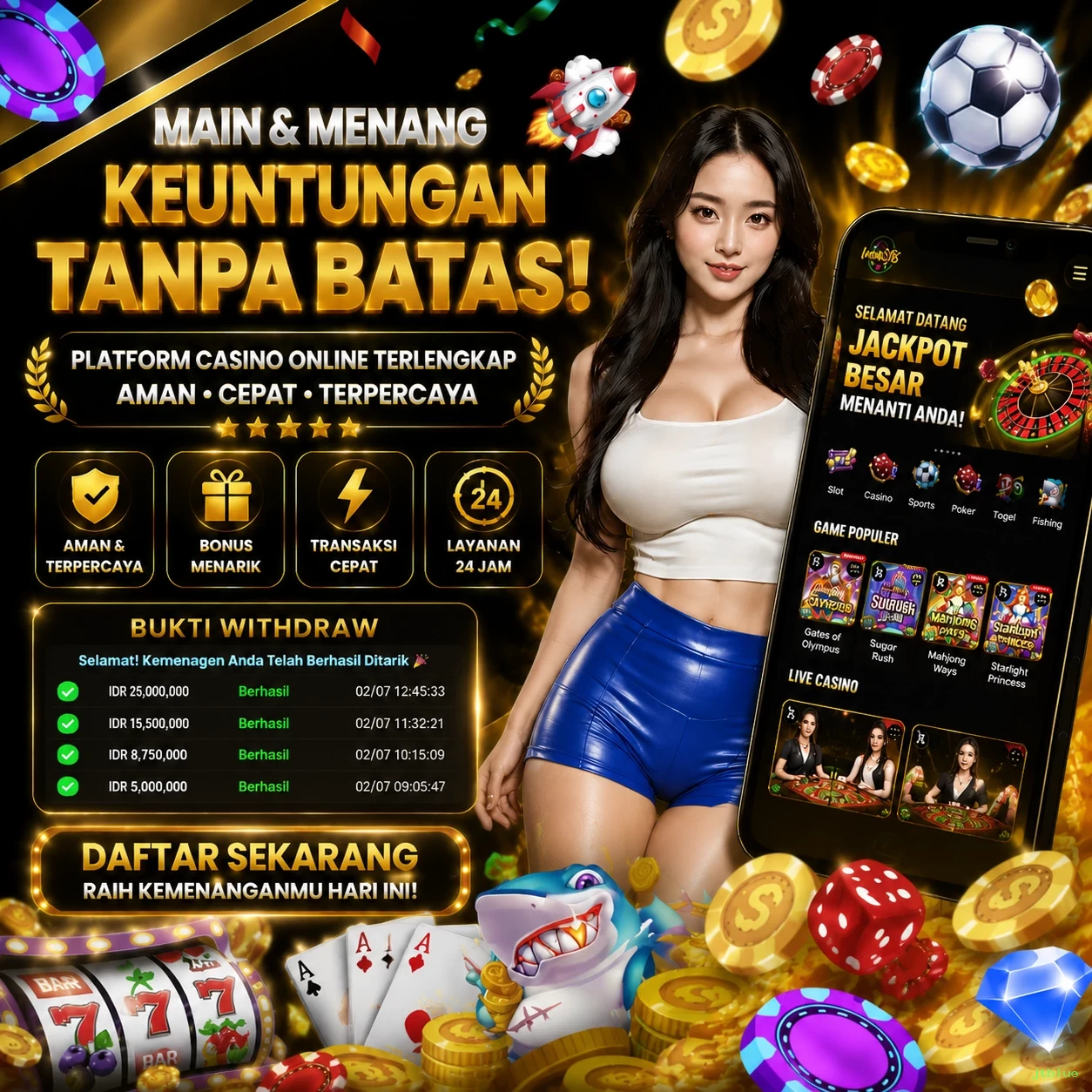 Berbagai Jenis Permainan yang Tersedia di jtblue